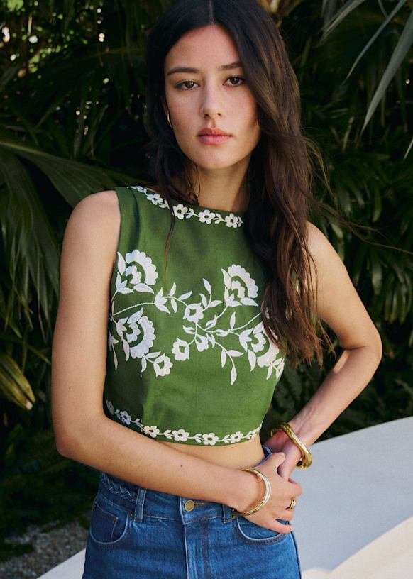 Claire Blouse - Summer Green