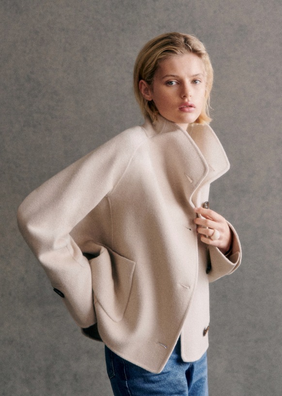 Sezane wool coat shop