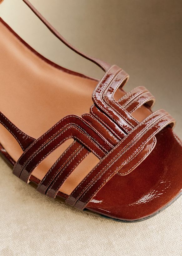 Low Josepha サンダル - ヴィンテージブラック - 牛革 - Sézane