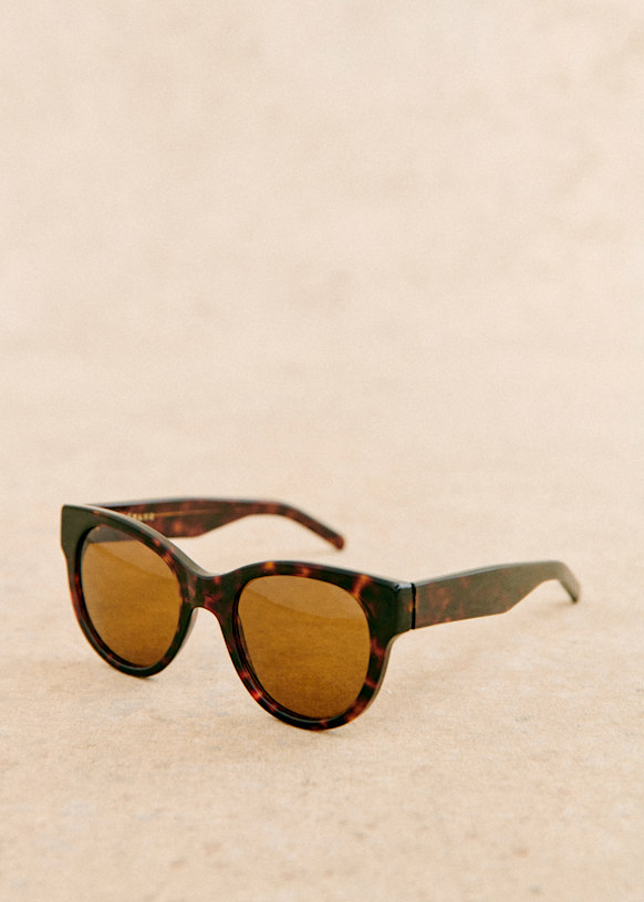 【Sezane】上品クラシック Chiaraサングラス Chiara Sunglasses - Plum - Acetate - Sézane