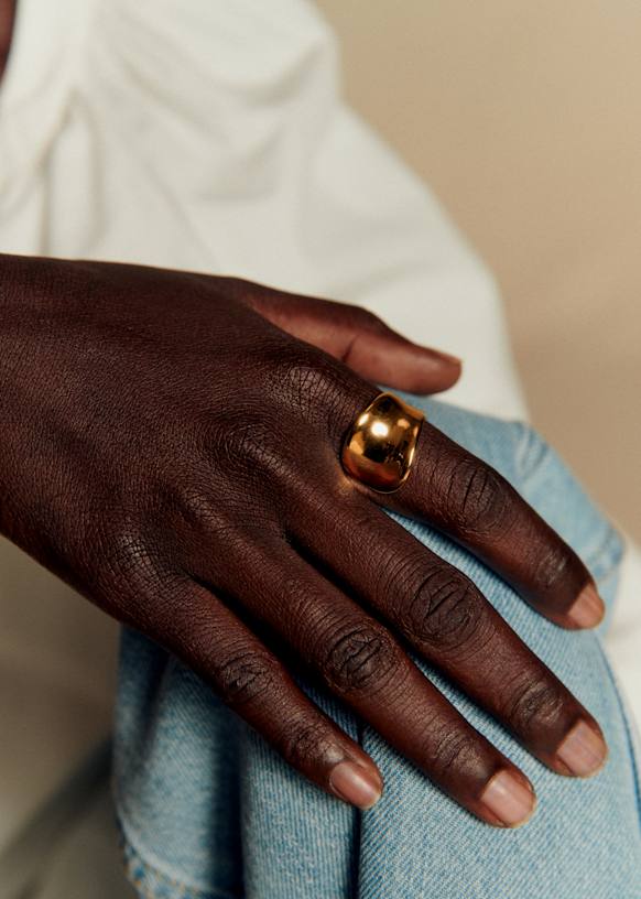 Orphée Ring - Gold - Majority recycled brass - Sézane