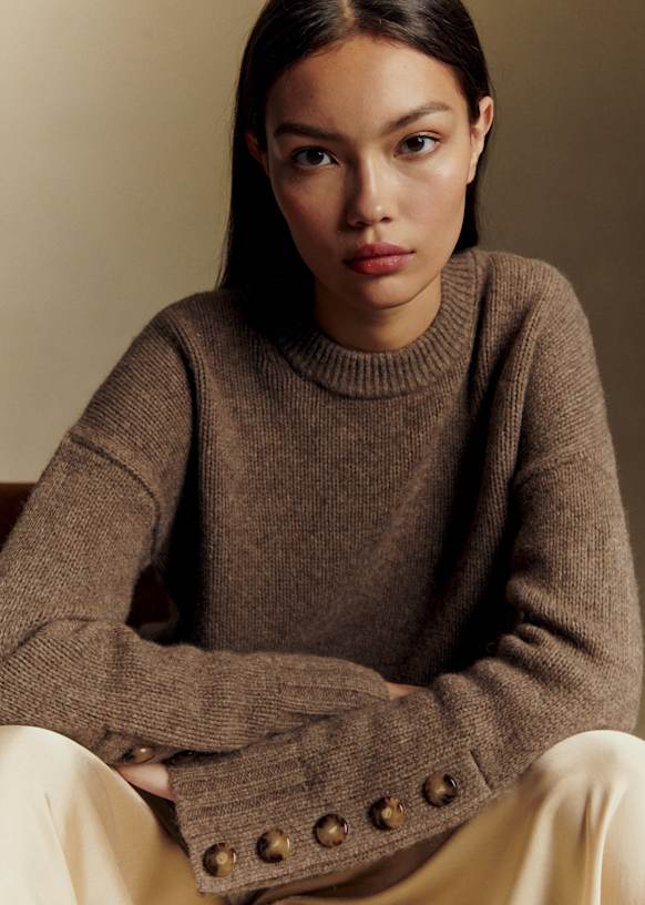 Dylan Jumper - Perfect Green - Farmed yak wool - Sézane