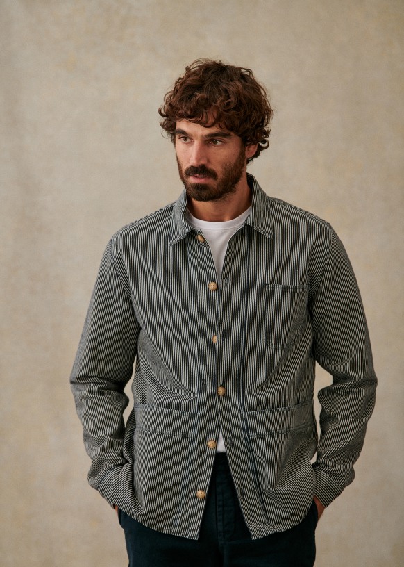 Will Jacket - Dark Green - Organic Cotton - Sézane