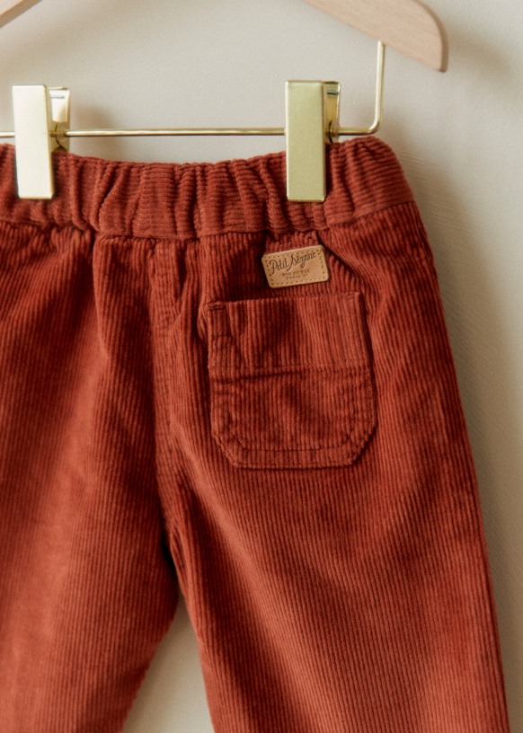 Gaby Trousers Terracotta Organic cotton organic textile Sezane