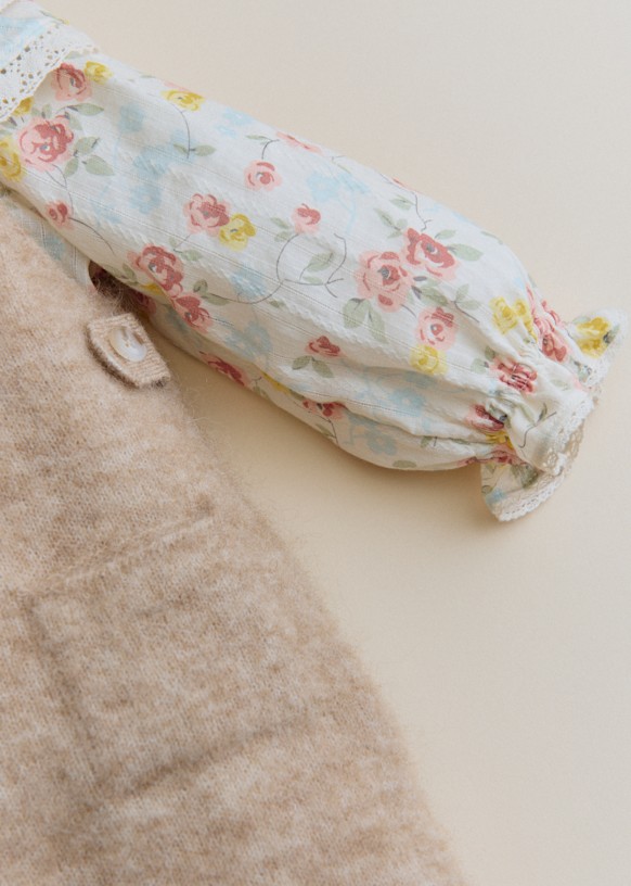 Eddy Jumpsuit - Mottled Beige - GRS-certified recycled polyamide