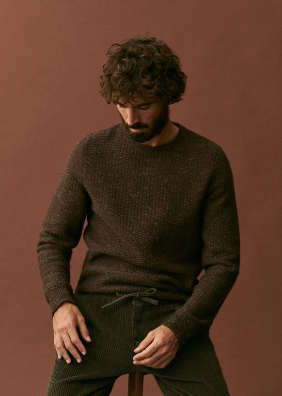 Navan Sweater - Brown - Wool - Sézane