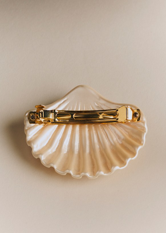 Lazare Hair Clip - Pearly - Resin - Sézane