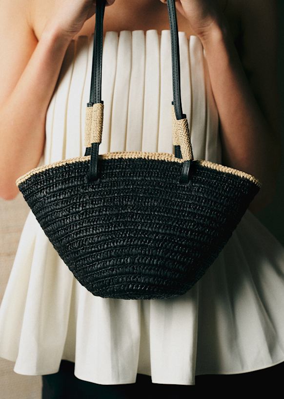 Mini Maia Basket - Raffia - Raffia - Sézane