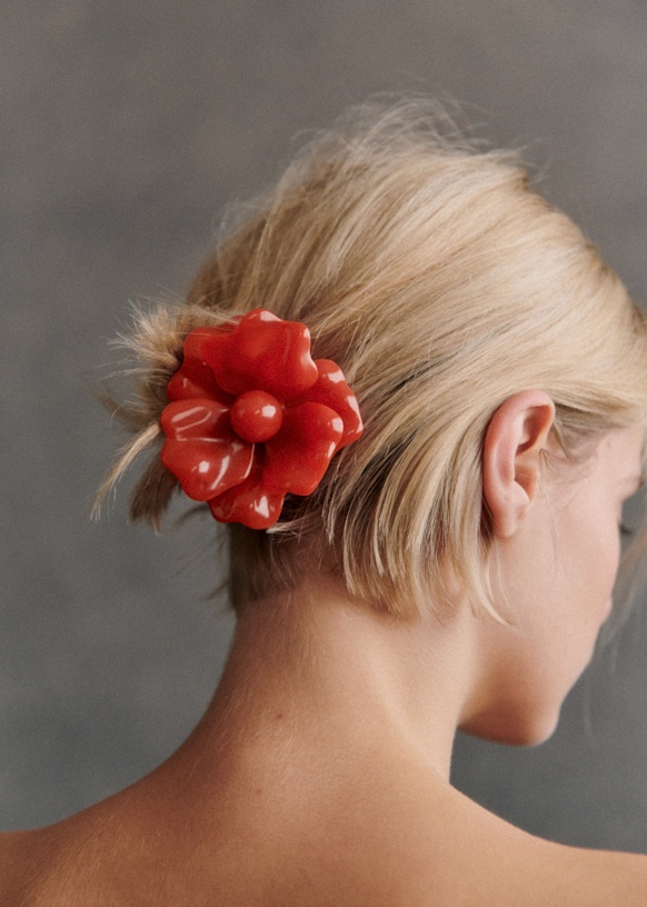 Kianar Scrunchie - Brick orange - Resin - Sézane display picture 1