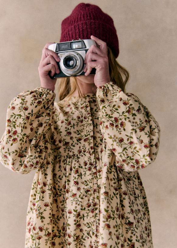 Robe Alice Imprime Miranda Ecru Coton Sezane