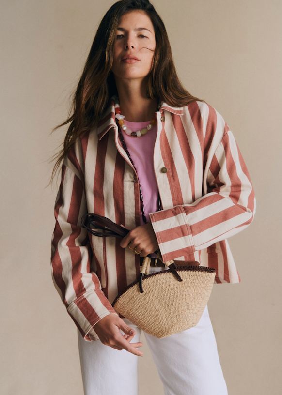 Mia Jacket - Denim Blue - Organic cotton - organic textile - Sézane