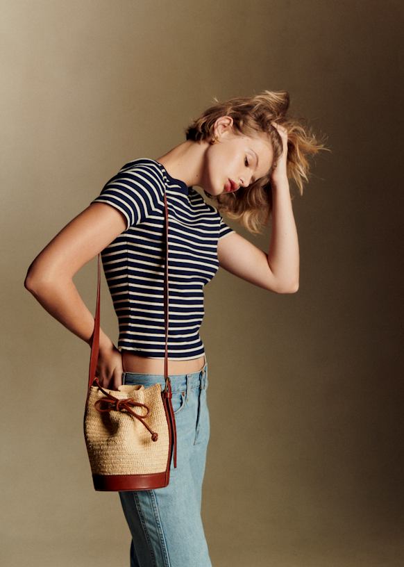 Mini Farrow Raphia Bag - Natural Beige - Raffia - Sézane