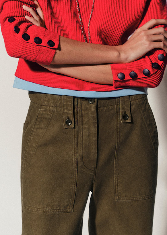 Briss Trousers - Olive Green - Organic cotton - organic textile