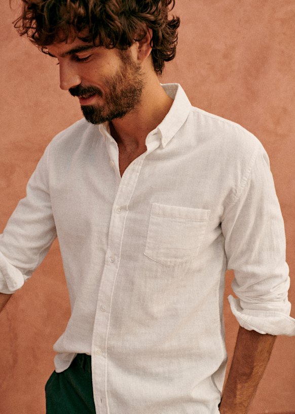 Chemise Octobre Éditions – Taille M – Bleu – Occasion En Très Bon état