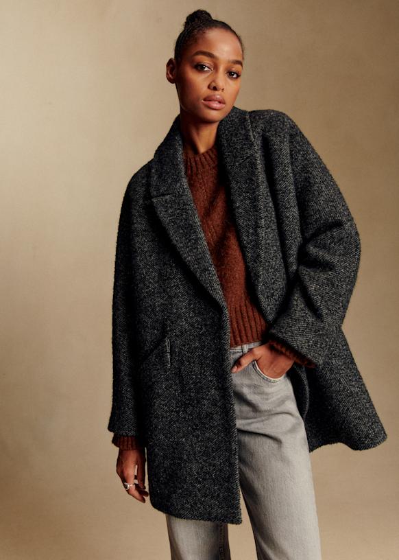 Sézane グレー ウールコート Sézane グレー ウールコート グレー（灰色）系 M SEZANE