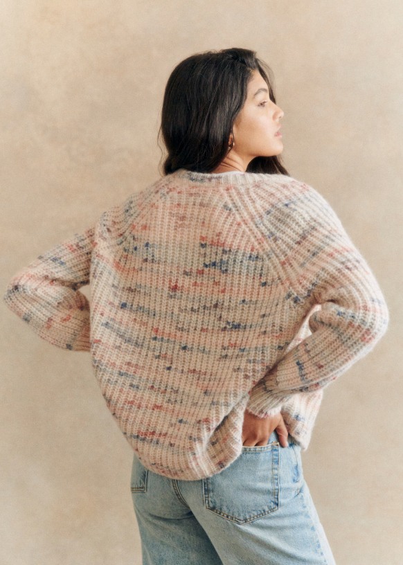 Pierre カーディガン - ブルー - アルパカ - Sézane