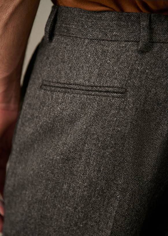 Carl Trousers - Herringbone Brown - Wool - Octobre Éditions Carl Trousers - Herringbone Brown - Wool - Octobre Éditions