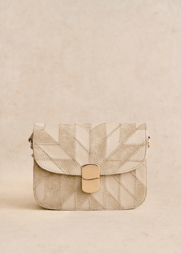 Mini Tasche Milo Classique Honig glatt Glattes Ziegenleder Sezane