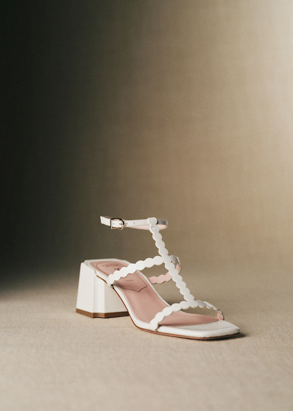 JOJO Sandals - CFM Souliers x Editions Sézane - Patent Cream