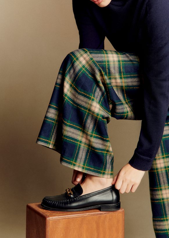 Vicky ローファー - スムースブラック - 牛革 - Sézane