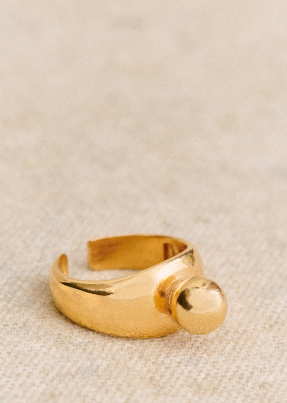 SEZANE セザンヌ　アップサイクル真鍮製ゴールドリング リング Célia - ゴールド - リサイクル真鍮 - Sézane
