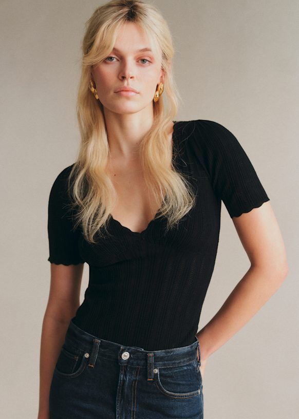 Cloe Jumper - Navy - Viscose ECOVERO™ LENZING™ - Sézane
