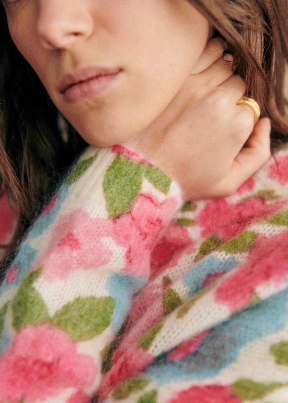 Pull sezane fleurs 2025