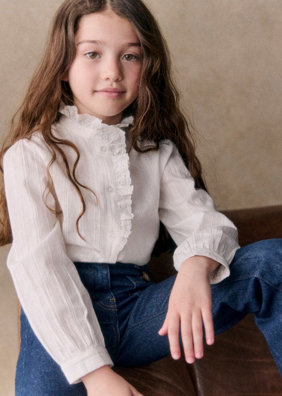 Chemise Chlo - Dobby Blanc - Coton biologique - textile biologique ...