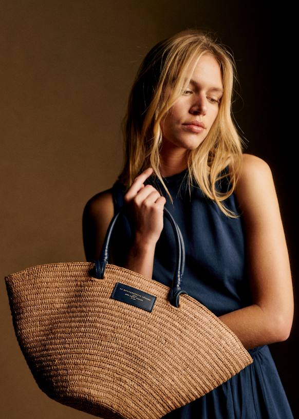 Justine Basket Bag - Natural Raffia - Raffia - Sézane Justine Basket Bag - Natural Raffia - Raffia - Sézane