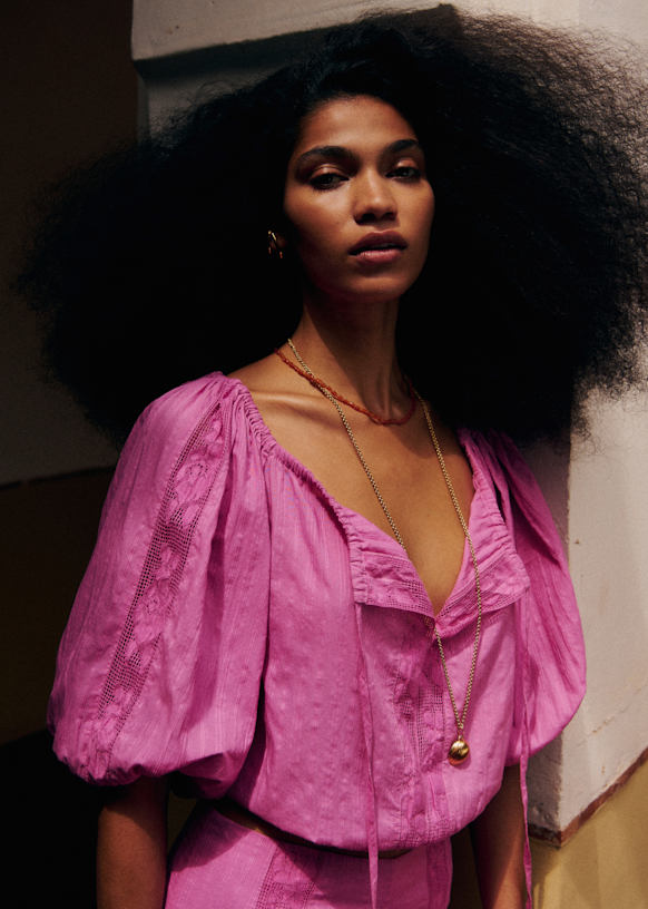 Liva Blouse - Orchid Pink - Organic Cotton - Octobre Éditions