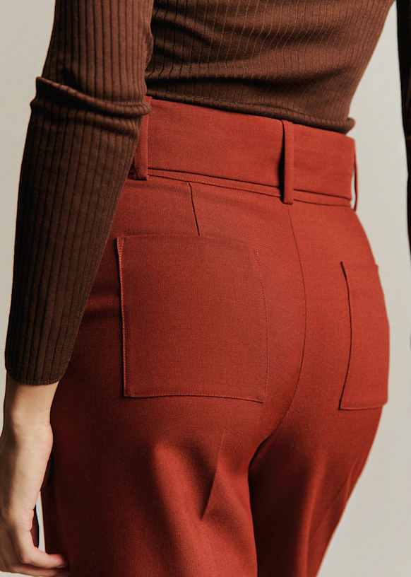Sorin Trousers - Golden Bronze - Recycled polyester - Sézane