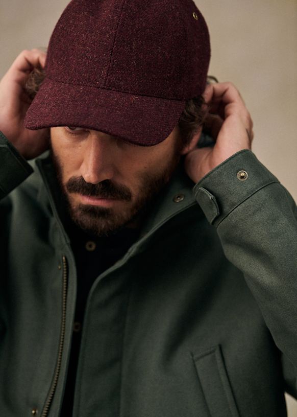 Chase Tweed Cap Burgundy Wool Octobre ditions Chase Tweed Cap Burgundy Wool Octobre ditions