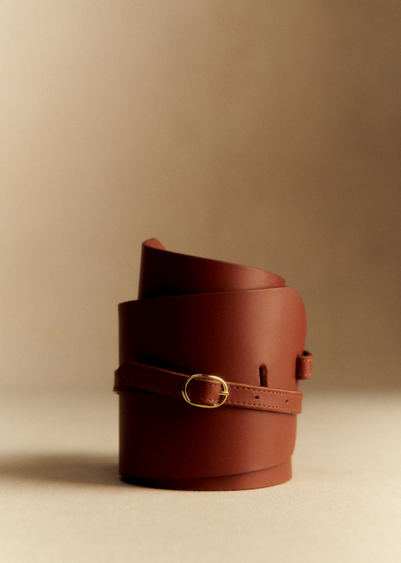 Julia Belt - Taupe - Bovine leather - Sézane