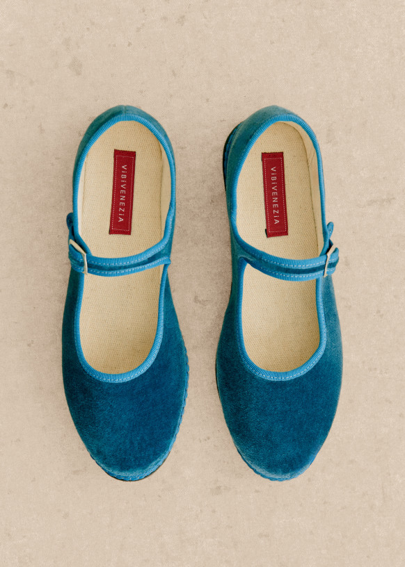 Sézane バレリーナ - VIBI VENEZIA バレリーナ - Vibi Venezia - レッド - コットンベルベット - Sézane