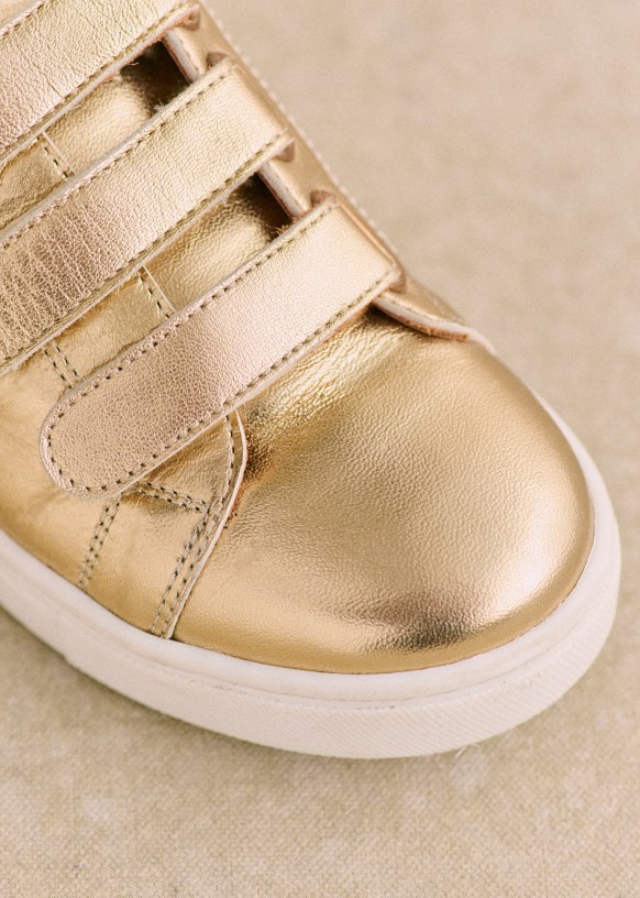 Sneakers dorées top