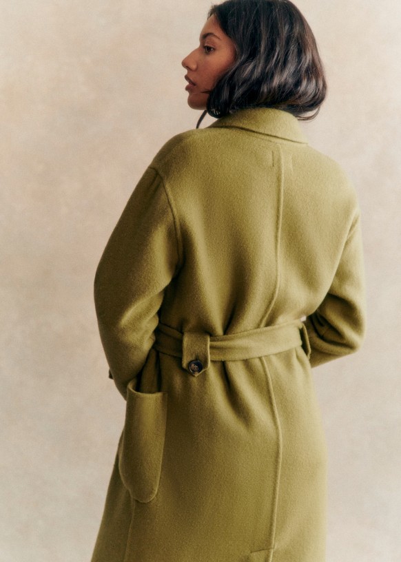 Mederick Coat Camel Wool Sezane