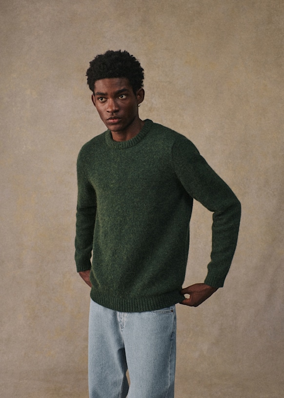 Arlen Sweater - Green - Alpaca - Sézane