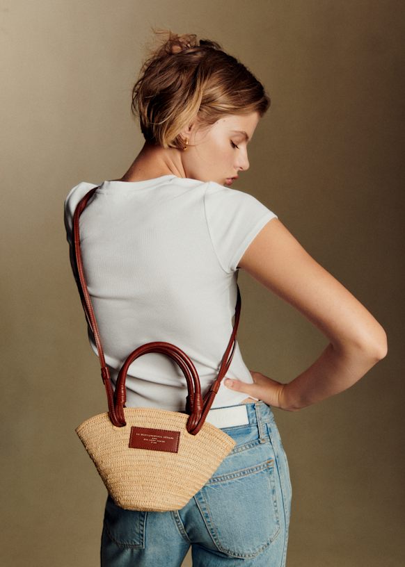 Justine Mini バスケット - ナチュラルラフィア - ラフィア - Sézane