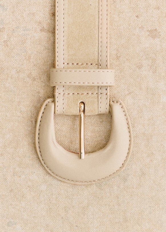 Sandy Belt - Fuchsia - Split cowhide leather - Sézane