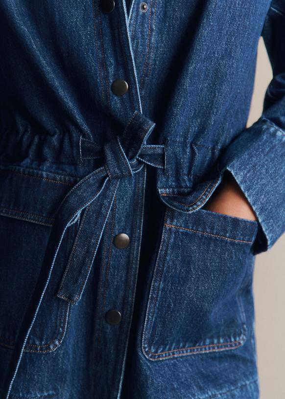 Manolia ジャケット - ダークブルーデニム - オーガニックコットン