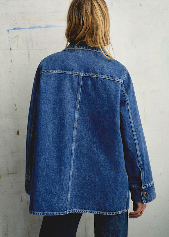 Gab Jacket - Denim Blue - Organic Cotton - Sézane