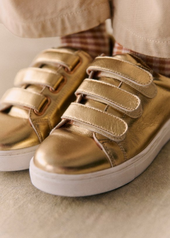 Sneakers dorées 2025
