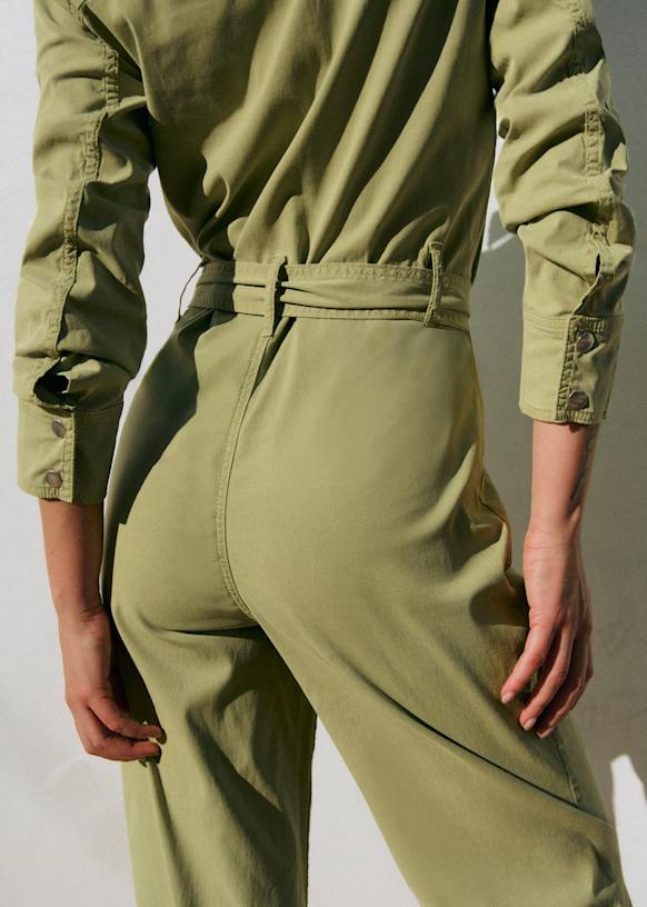 Cheryl ジャンプスーツ - アボカド - リヨセル - Sézane