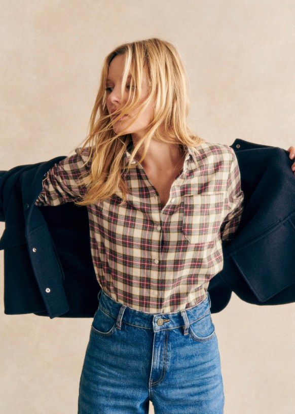 Tomboy Shirt - Blue - Organic Cotton - Sézane