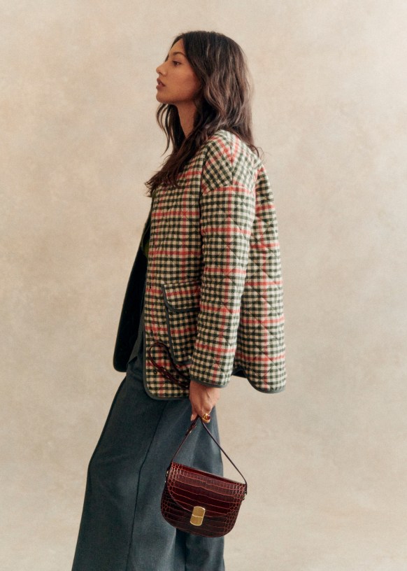 Veste carreaux sezane 2025