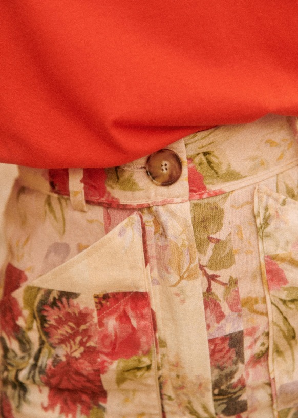 Loisa Dress - Patchwork - Cotton - Sézane