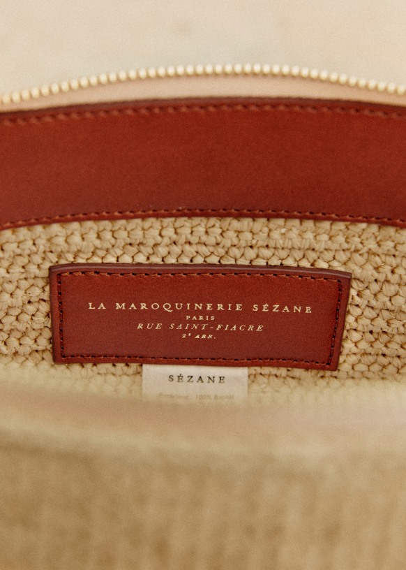 Sac raphia sezane deals