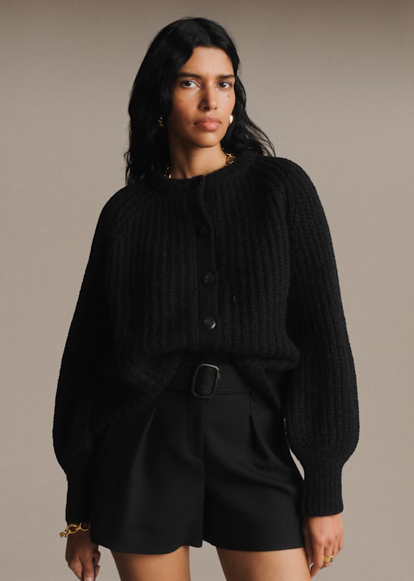 Emile Cardigan - Mottled camel - Alpaca - Octobre Éditions