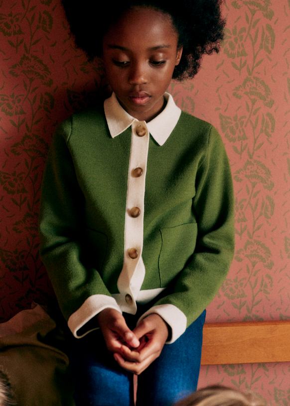 Sezane セザンヌ ニットカーディガンBetty Betty Cardigan - Ecru - Merino Wool - Sézane