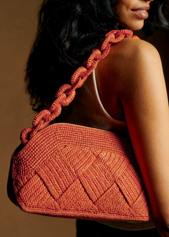 【Sezane】大人の夏のカゴバック Isabelle Bag ナチュラル Isabelle Bag - Natural woven raffia - Raffia - Sézane